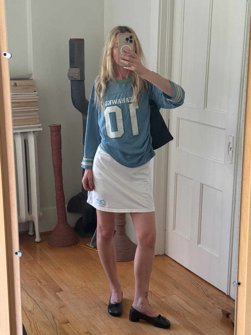 White Casual Mini Skirt